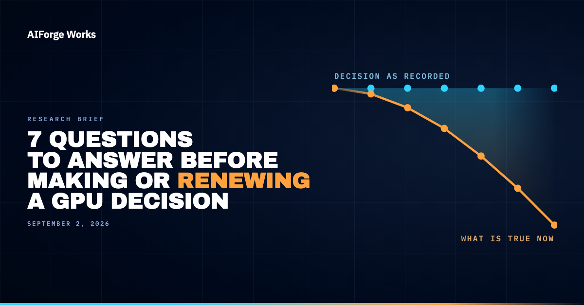 Cover artwork for 7 Questions to Answer Before Making or Renewing a GPU Decision