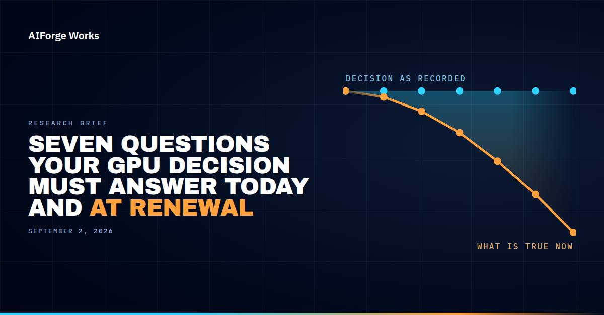 Cover artwork for Seven Questions Your GPU Decision Must Answer Today and at Renewal