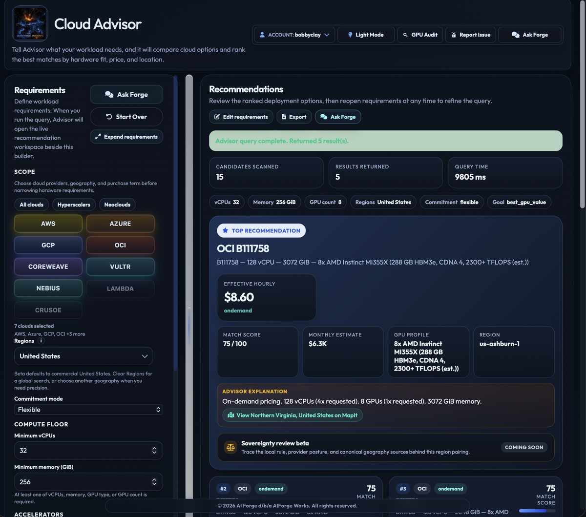 Cloud Advisor preview