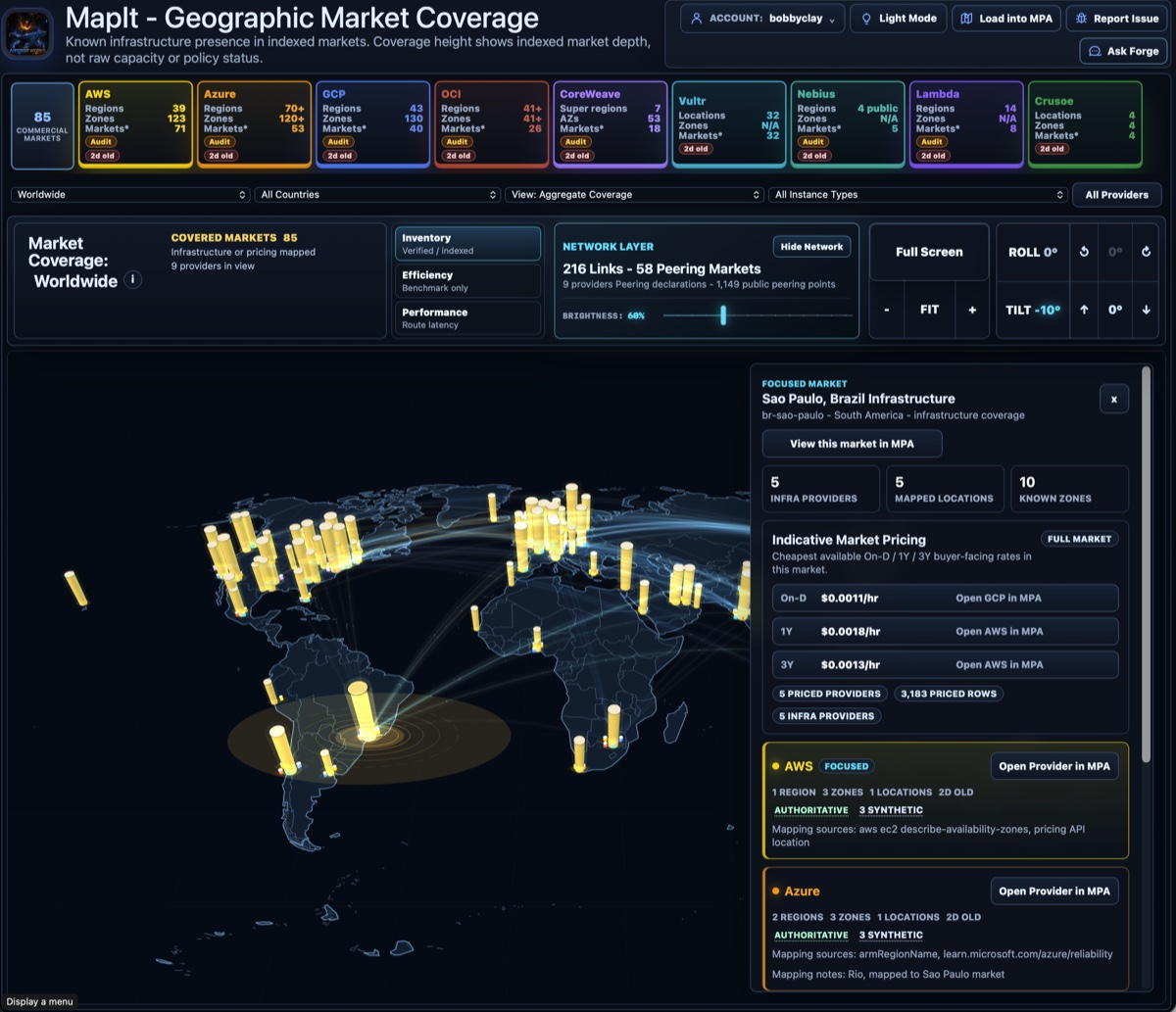 MapIt interface